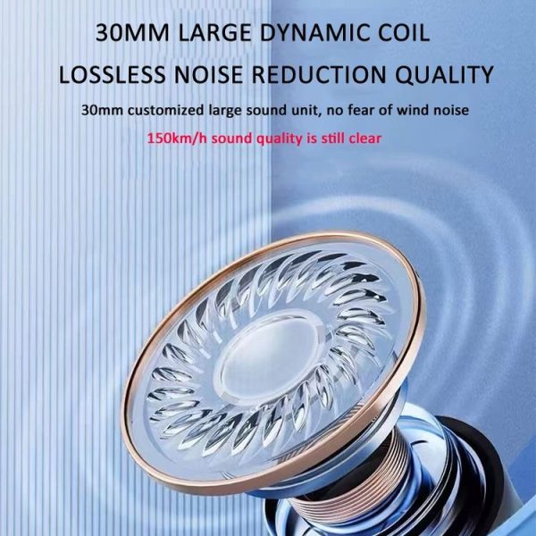 Bluetooth 5.3 Motorcycle Helmet Headset Stereo Intelligent Noise Reduction Riding Headphone - Image 3