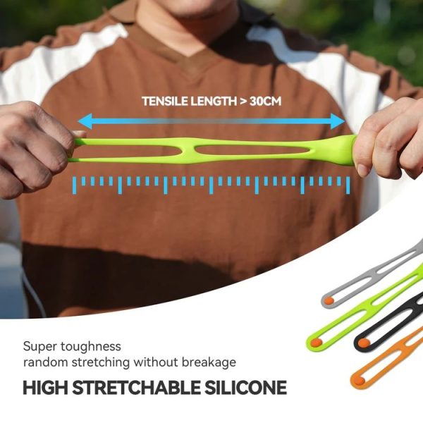 TELESIN TLQ-005 Elastic Quick Release Stand Multi-functional Fixed Silicone Strap Accessories (Black) - Image 7
