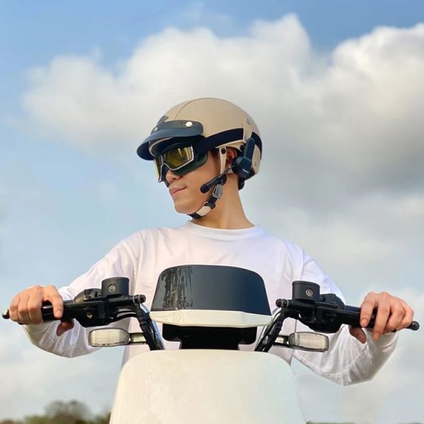 TWVC Motorcycle Bluetooth Headset Wireless Stereo Moto Helmet Headphones With Thin Clip Base - Image 2
