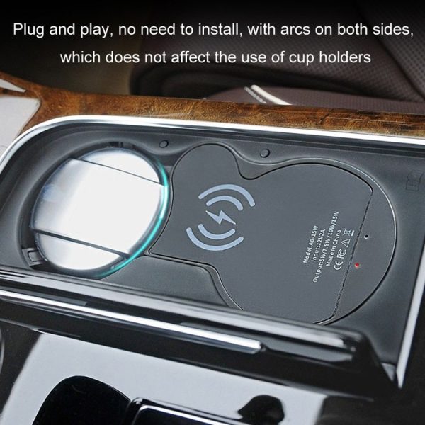 Audi A8 Car Cigarette Lighter Mobile Phone Wireless Charger, Left And Right Driving (2011-2017) - Image 5