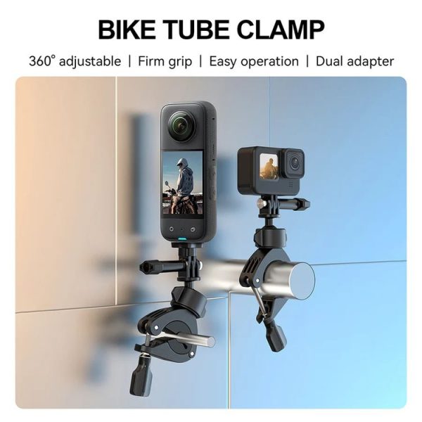 TELESIN TE-HBM-004 Lightweight Stem Clamp Cycling Bracket 360 Degree Adjustable Sports Camera Universal - Image 2