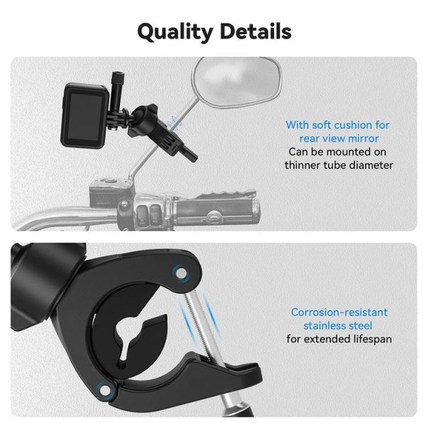 TELESIN TE-HBM-004 Lightweight Stem Clamp Cycling Bracket 360 Degree Adjustable Sports Camera Universal - Image 5