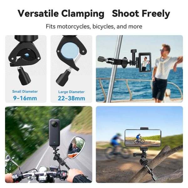 TELESIN TE-HBM-004 Lightweight Stem Clamp Cycling Bracket 360 Degree Adjustable Sports Camera Universal - Image 8