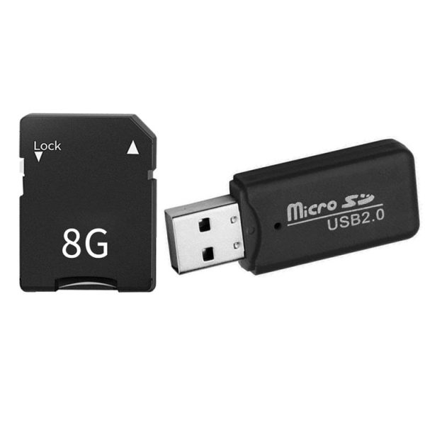 CCD Digital Camera Memory Card + Card Reader (8G)