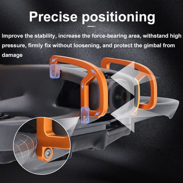 DJI Avata 2 CQT Aluminum Alloy Drone Gimbal Lens Anti-collision Bumper (Black) - Image 9