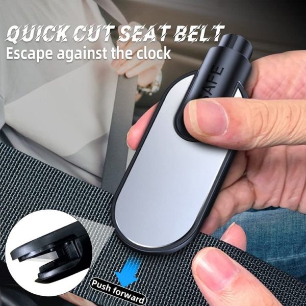 Aluminum Alloy Multifunctional Car Safety Hammer Window Breaker (Red) - Image 3