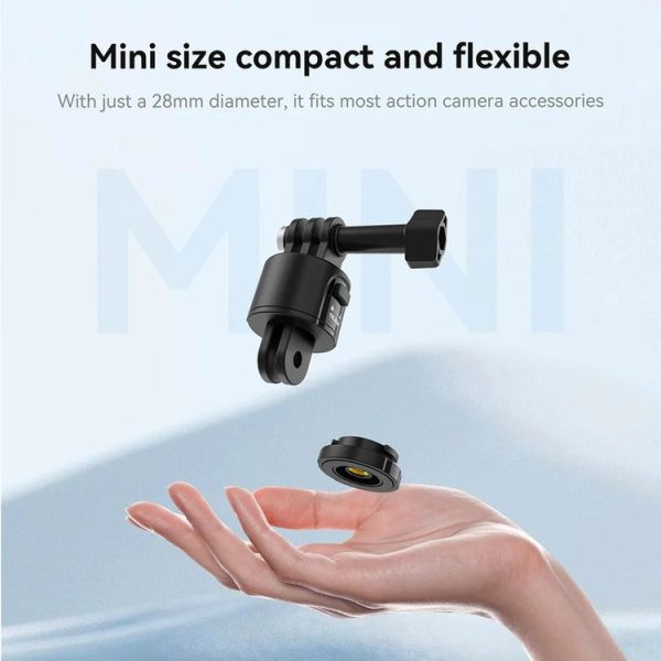 TELESIN CQM-001 Universal Magnetic Quick Release Adapter Kit For Sports Cameras (Black) - Image 5