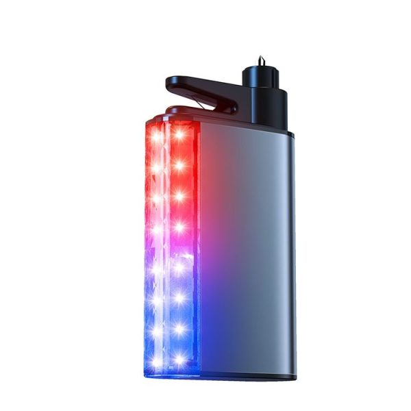 3 In 1 Car Safety Hammer Flashlight Emergency Light With Alarm (Black)