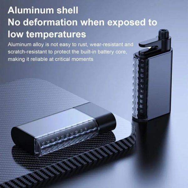 3 In 1 Car Safety Hammer Flashlight Emergency Light With Alarm (Black) - Image 4