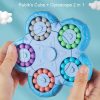 10 Sides Rotating Magical Bean Cube Fingertip Gyro Toy Educational Brain Development Roller Ball Toy (Blue) - Image 9