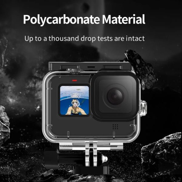 TELESIN GP-WTP-901 45m Diving Shell, For GoPro HERO12 Black / HERO11 Black / HERO10 Black / HERO9 Black Single Shell - Image 7