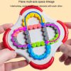 Children Educational Rotating Magic Beans Compass Fingertip Cube Toy Spinning Rolling Balls Gyro (Blue) - Image 5