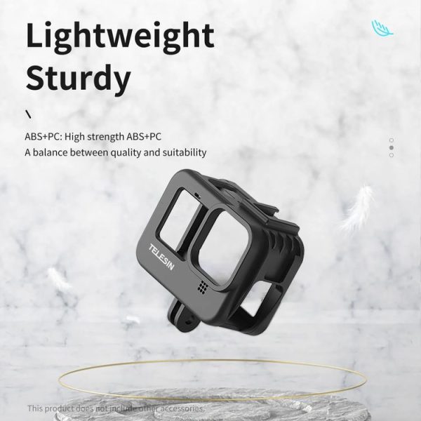 TELESIN GP-FMS-903 Protective Border Plastic Rabbit Cage, For GoPro HERO12 Black / HERO11 Black / HERO10 Black / HERO9 Black - Image 3