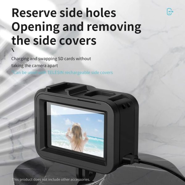 TELESIN GP-FMS-903 Protective Border Plastic Rabbit Cage, For GoPro HERO12 Black / HERO11 Black / HERO10 Black / HERO9 Black - Image 6