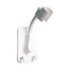 Multifunctional Universal Adjustable Shower Rack Bathroom Free Hole Shelf (White)