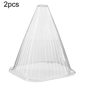 2pcs Field Plant Nursery Protection Cover Seedling Windproof Insulation Shields, Style: Tapered