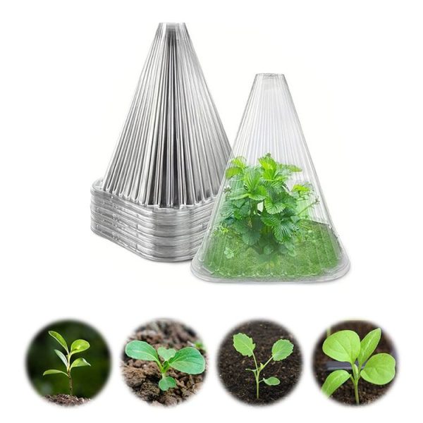 2pcs Field Plant Nursery Protection Cover Seedling Windproof Insulation Shields, Style: Tapered - Image 2