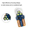 10pcs W5W Width Indicator Light Flashing LED Crystal License Plate Light (Random Color Delivery) - Image 4