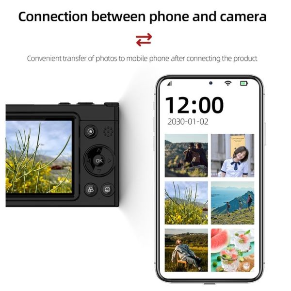 High-Definition CCD Digital Camera 64 Million WiFi Card Camera, Color: Black - Image 15