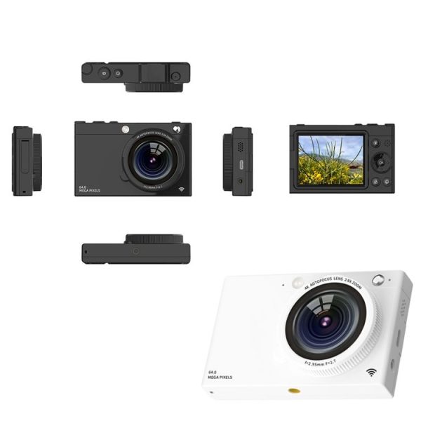 High-Definition CCD Digital Camera 64 Million WiFi Card Camera, Color: Black - Image 2