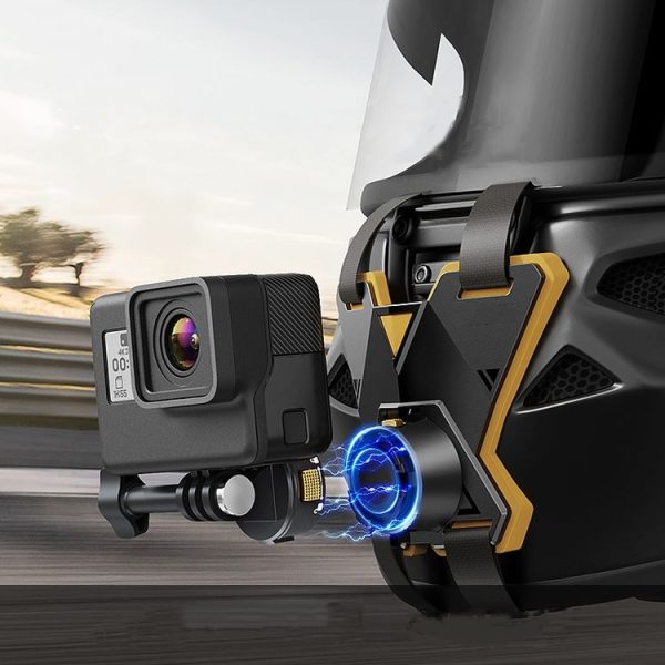 Magnetic Quick Release Motorcycle Helmet Chin Stand Mount For Action Camera - Image 2