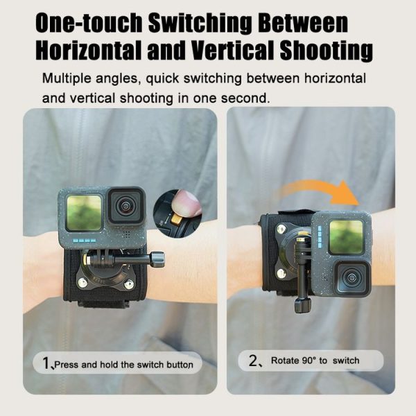 Universal Magnetic Quick-release Wrist Strap Mount for Sports Cameras, Spec: Standard Model - Image 4