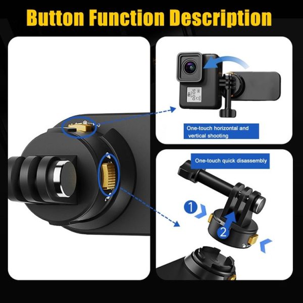 Universal Magnetic Quick-release Backpack Clip for Sports Cameras, Spec: Standard Edition - Image 6