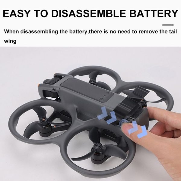 DJI Avata 2 CQT Adhesive Airflow Cutting Flight Tail for Drones (Black) - Image 8