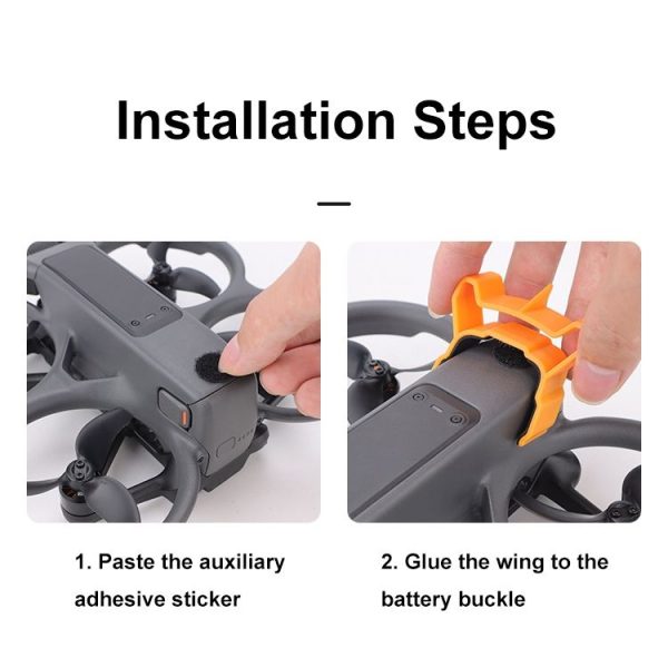 DJI Avata 2 CQT Adhesive Airflow Cutting Flight Tail for Drones (Black) - Image 9