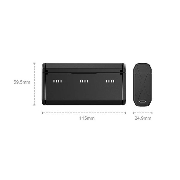 TELESIN GP-HPB-012 Pocket Multifunctional Storage Charging Box For GoPro HERO12 Black / HERO11 Black / HERO10 Black / HERO9 Black (Single Charging Box) - Image 3