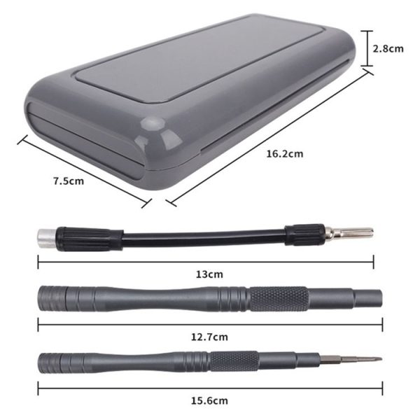 DJI CQT UAV 30-In-1 Drone Universal Extended Screwdriver Set Disassembly Tool Set (Frosted Gray) - Image 3