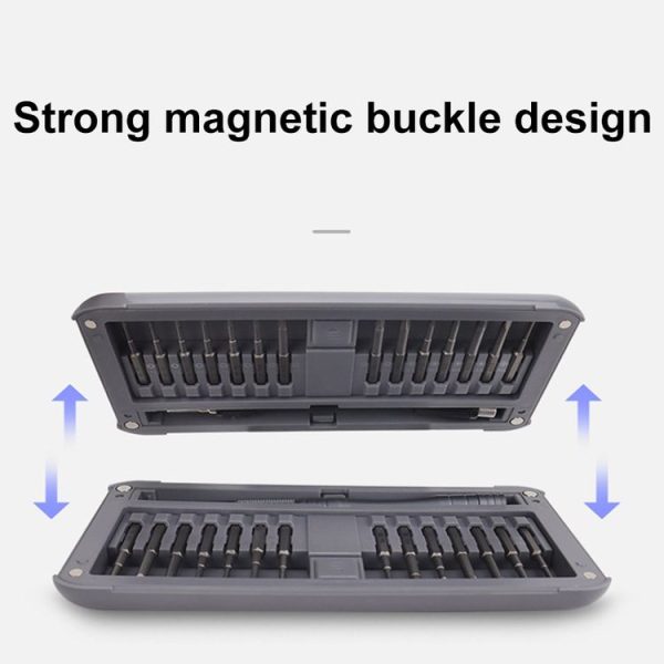 DJI CQT UAV 30-In-1 Drone Universal Extended Screwdriver Set Disassembly Tool Set (Frosted Gray) - Image 4