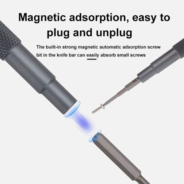 DJI CQT UAV 30-In-1 Drone Universal Extended Screwdriver Set Disassembly Tool Set (Frosted Gray) - Image 6