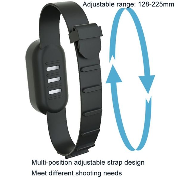 Insta360 GO 3 / 3S Sunnylife IST-Q9335 Camera Silicone Case Wristband Bicycle Strap Expanding Accessories (Black) - Image 5