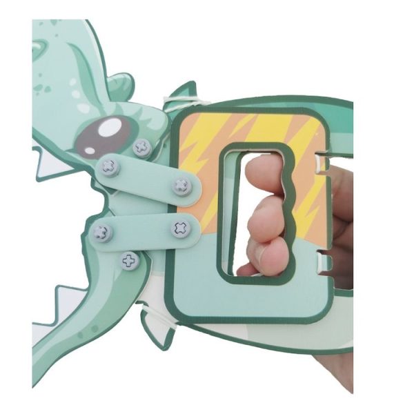 DIY Mechanical Dinosaur Children Toy Material Kit Kindergarten Teaching Aids (Boxed) - Image 4