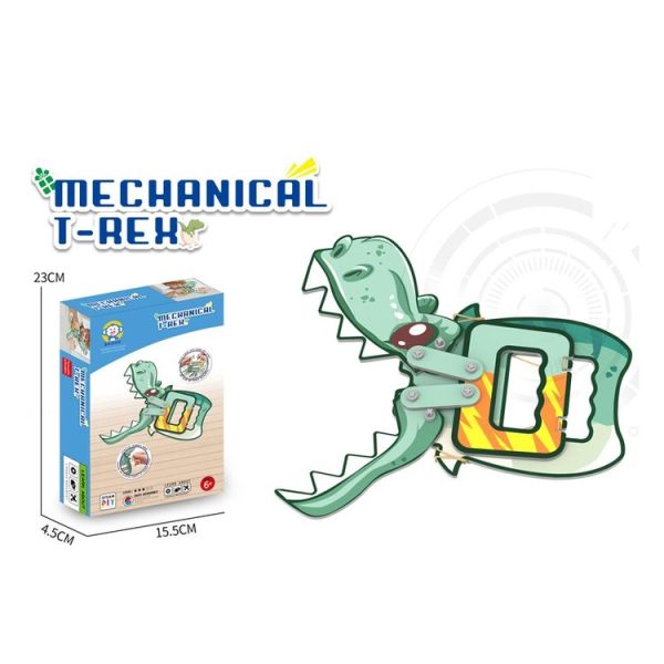 DIY Mechanical Dinosaur Children Toy Material Kit Kindergarten Teaching Aids (Boxed) - Image 5