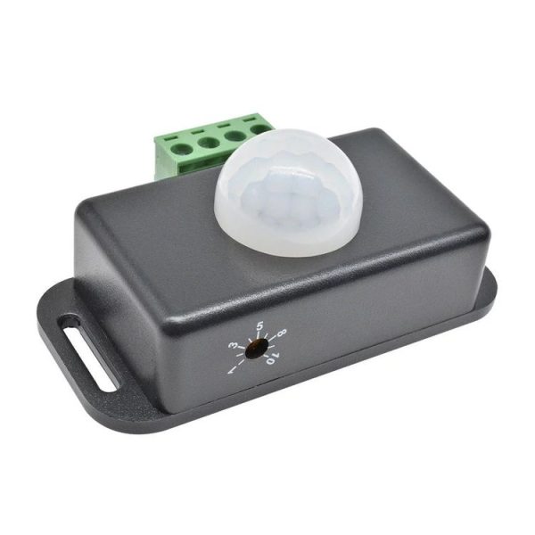 PIR-8 12V / 24V Infrared Body Lamp Band Sensor Low Pressure Light Strap Controller (Black)