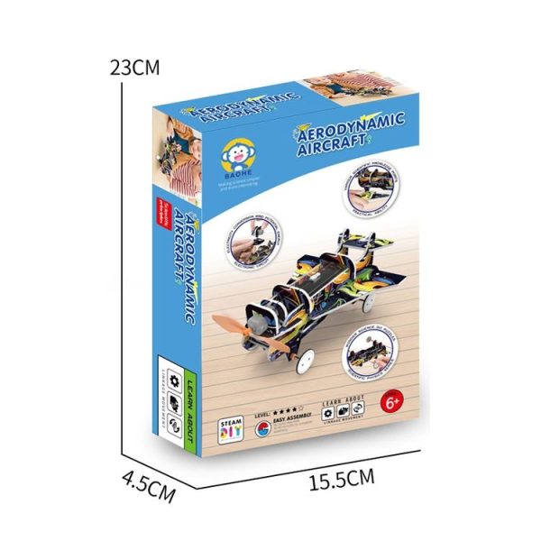 DIY Air-powered Airplane Toy Material Kit Kindergarten Teaching Aids (Boxed) - Image 4