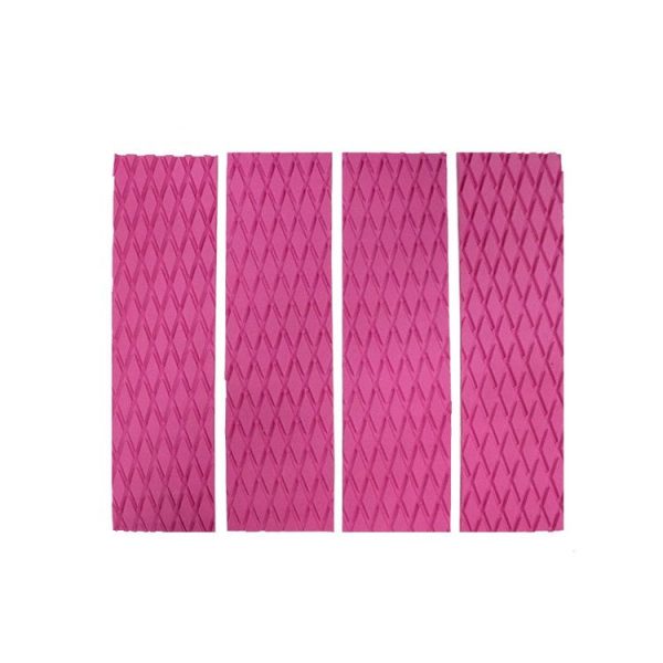 4pcs / Set EVA Shortboard Surfboard Diamond Anti-skid Pad (Pink)