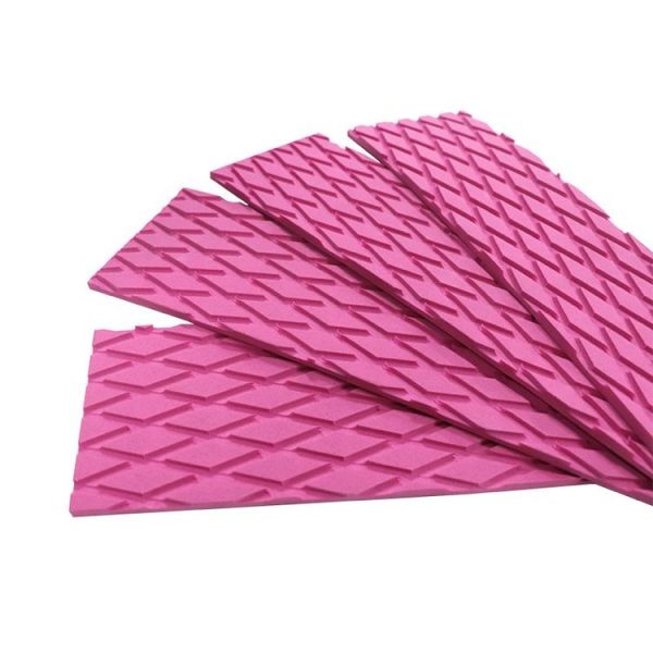 4pcs / Set EVA Shortboard Surfboard Diamond Anti-skid Pad (Pink) - Image 3