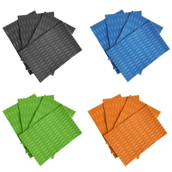 4pcs / Set EVA Surfboard Anti-Skid Pads Kayak Foot Pads (Black) - Image 2