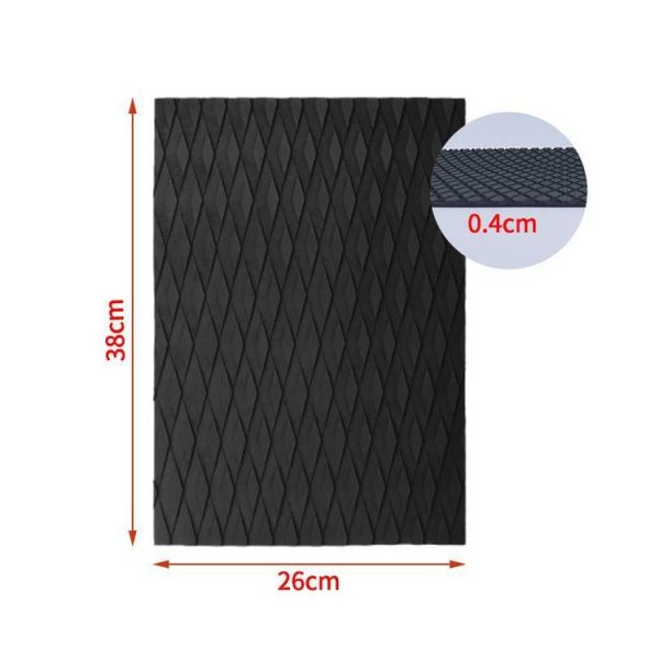 4pcs / Set EVA Surfboard Anti-Skid Pads Kayak Foot Pads (Black) - Image 3