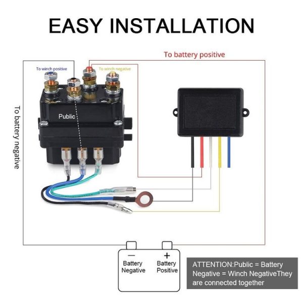 Wireless Remote Control SUV Truck Electric Winch, Model: 213X2 - Image 3