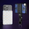 60 LEDs Rechargeable Clip Fill Light With Front & Back Clip Adjusted 3 Light Modes For Phone, Spec: A Type Blue - Image 2