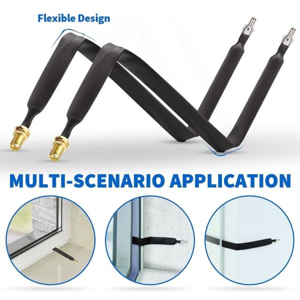 20cm SMA Female To CRC9 Male Flat Over Window Cable RF Coaxial Cable - Image 3