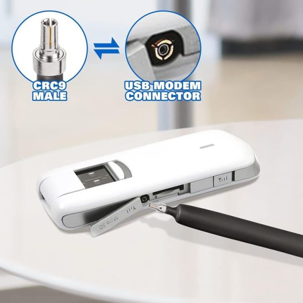 20cm SMA Female To CRC9 Male Flat Over Window Cable RF Coaxial Cable - Image 5
