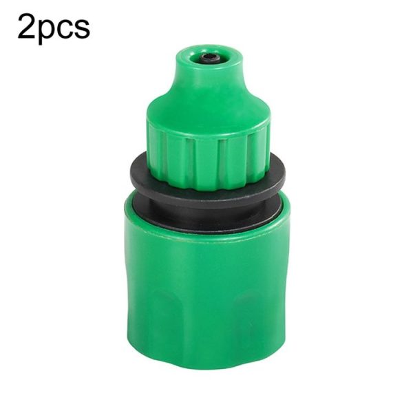 2pcs Faucet Hose Connector Gardening Drip Irrigation Car Wash Rifle Fitting (4 / 7 Interface)