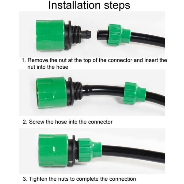 2pcs Faucet Hose Connector Gardening Drip Irrigation Car Wash Rifle Fitting (4 / 7 Interface) - Image 7