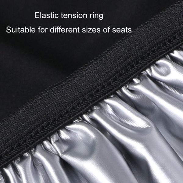 Electric Bike Waterproof Summer Sun Protection Seat Cushion Protective Cover (Silver) - Image 4