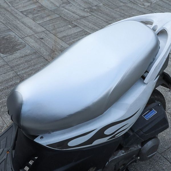 Electric Bike Waterproof Summer Sun Protection Seat Cushion Protective Cover (Silver) - Image 8
